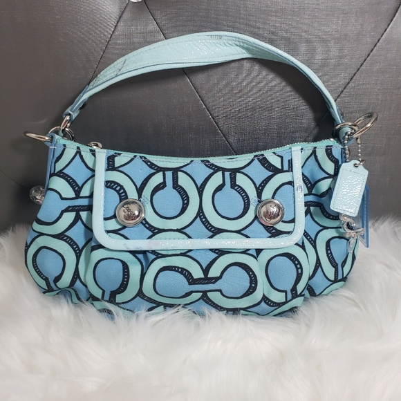 Coach handbag blue - Picture 1 of 16